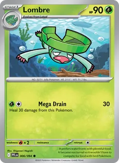 Lombre [Mega Drain]