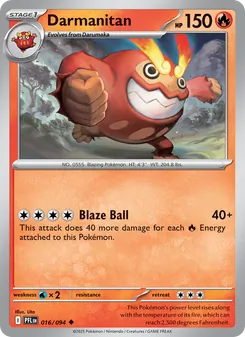 Darmanitan [Blaze Ball] 카드 이미지