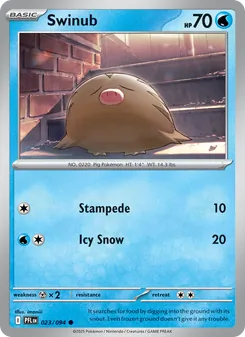 Swinub [Stampede | Icy Snow] 카드 이미지