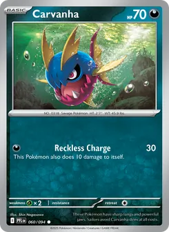 Carvanha [Reckless Charge] 카드 이미지