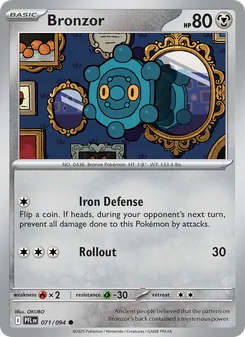 Bronzor [Iron Defense | Rollout] 카드 이미지