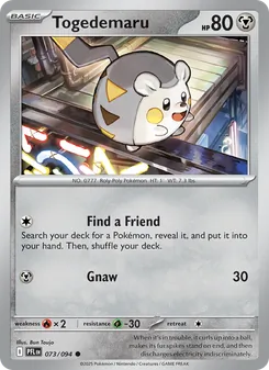 Togedemaru [Find a Friend | Gnaw] 카드 이미지