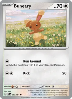 Buneary [Run Around | Kick] 카드 이미지