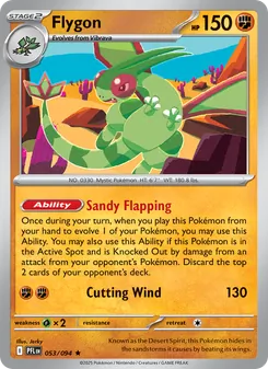 Flygon [Sandy Flapping | Cutting Wind] 카드 이미지