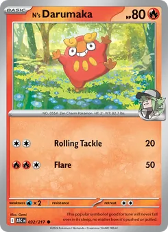 N's Darumaka [Rolling Tackle | Flare]