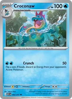Croconaw [Crunch] 카드 이미지