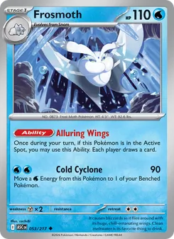 Frosmoth [Alluring Wings | Cold Cyclone] 카드 이미지