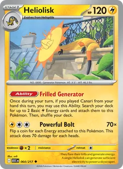 Heliolisk [Frilled Generator | Powerful Bolt] 카드 이미지