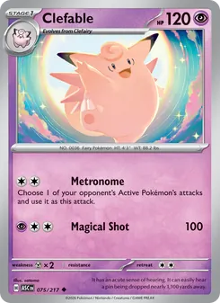 Clefable [Metronome | Magical Shot] 카드 이미지