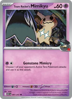 Team Rocket's Mimikyu [Gemstone Mimicry]