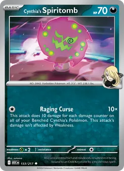 Cynthia's Spiritomb [Raging Curse] 카드 이미지