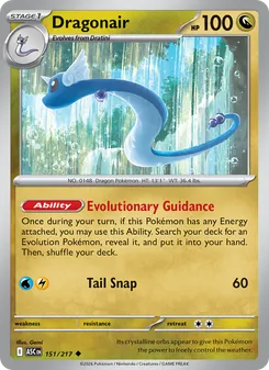 Dragonair [Evolutionary Guidance | Tail Snap] 카드 이미지