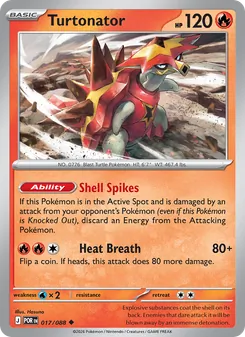 Turtonator [Shell Spikes | Heat Breath] 카드 이미지