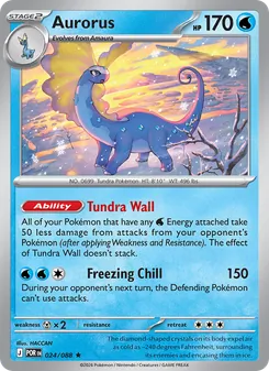 Aurorus [Tundra Wall | Freezing Chill] 카드 이미지