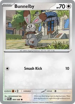 Bunnelby [Smash Kick] 카드 이미지