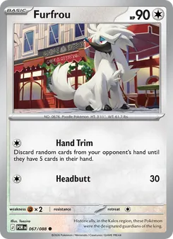 Furfrou [Hand Trim | Headbutt] 카드 이미지