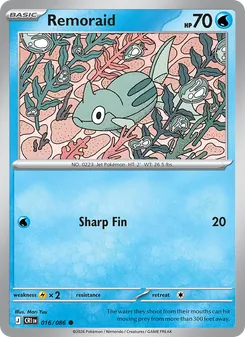 Remoraid [Sharp Fin] 카드 이미지