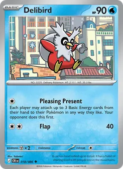 Delibird [Pleasing Present | Flap] 카드 이미지