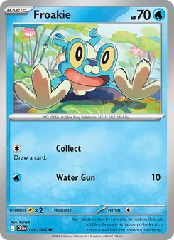 Froakie [Collect | Water Gun] 카드 이미지