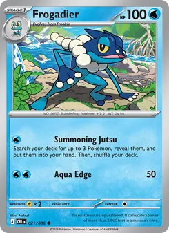 Frogadier [Summoning Jutsu | Aqua Edge] 카드 이미지