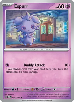 Espurr [Buddy Attack] 카드 이미지