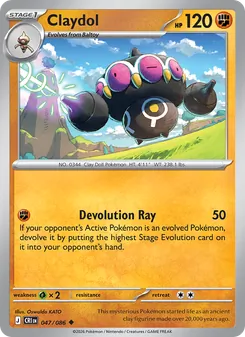Claydol [Devolution Ray] 카드 이미지