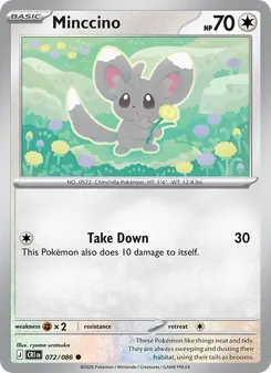 Minccino [Take Down] 카드 이미지