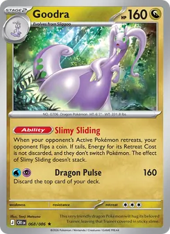 Goodra [Slimy Sliding | Dragon Pulse] 카드 이미지