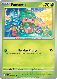 Fomantis [Reckless Charge] 카드 이미지