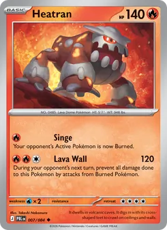 Heatran [Singe | Lava Wall] 카드 이미지