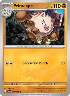 Primeape [Corkscrew Punch]