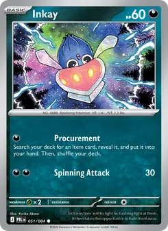 Inkay [Procurement | Spinning Attack] 카드 이미지