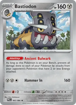 Bastiodon [Ancient Bulwark | Hammer In] 카드 이미지