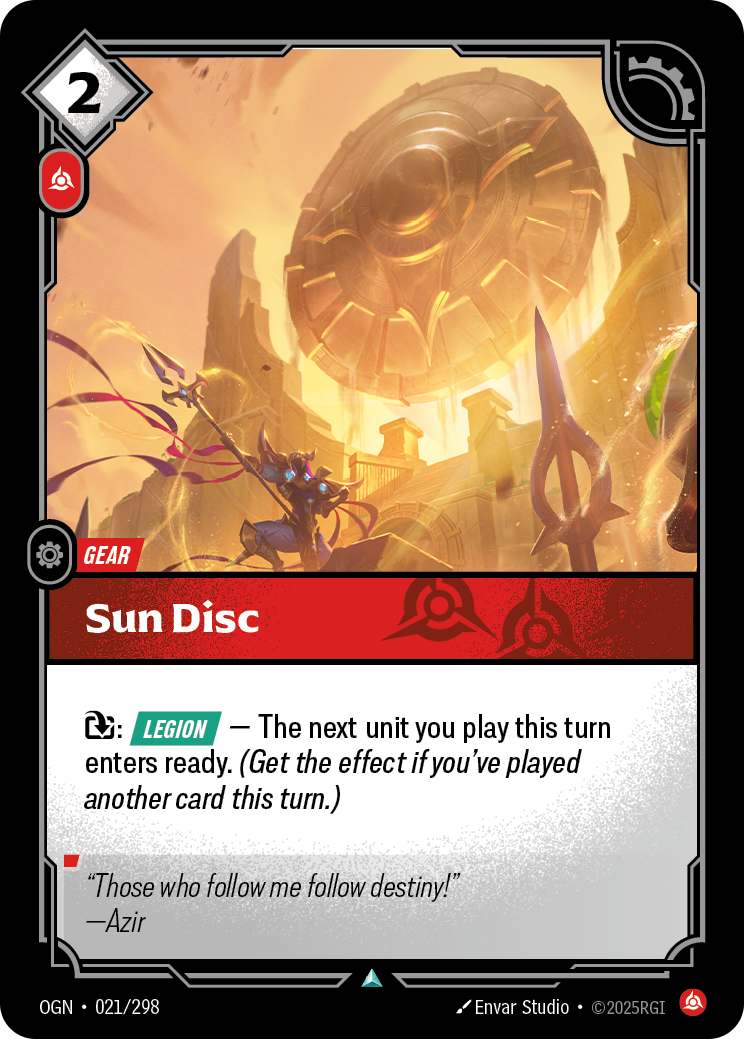 Sun Disc 카드 이미지