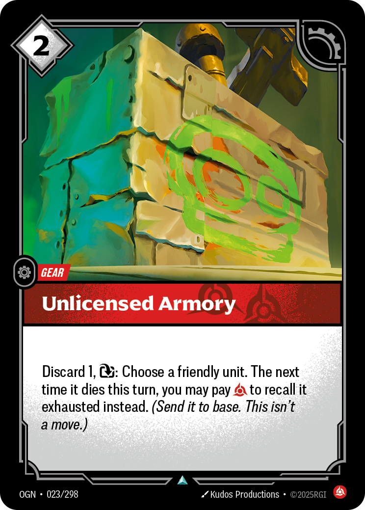Unlicensed Armory 카드 이미지
