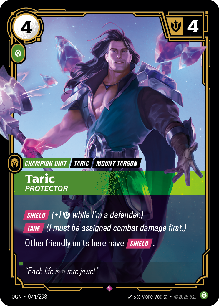 Taric, Protector 카드 이미지