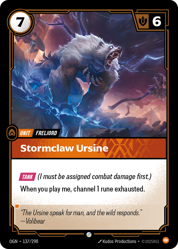 Stormclaw Ursine 카드 이미지