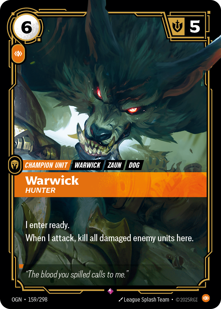 Warwick, Hunter 카드 이미지