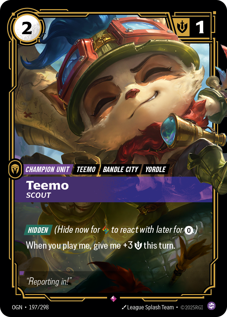Teemo, Scout 카드 이미지