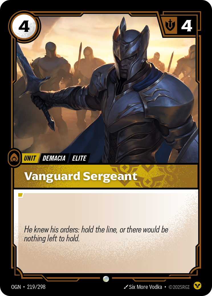 Vanguard Sergeant 카드 이미지