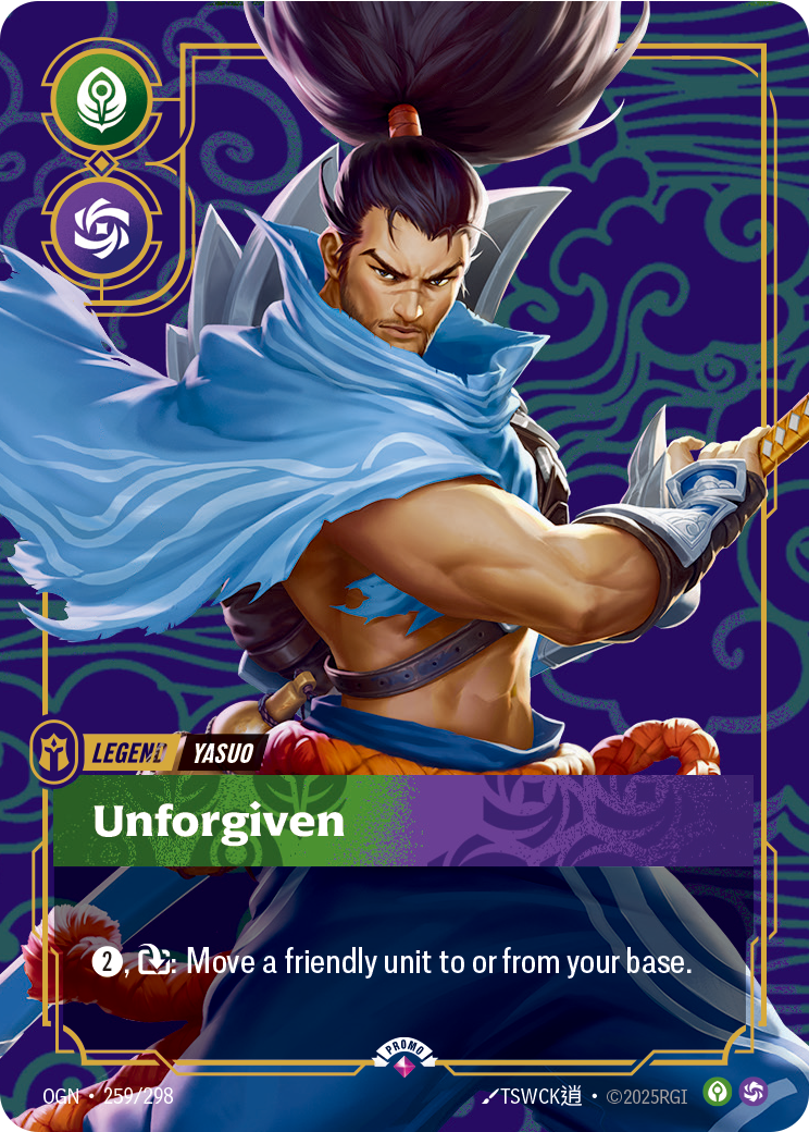 Yasuo, Unforgiven 카드 이미지