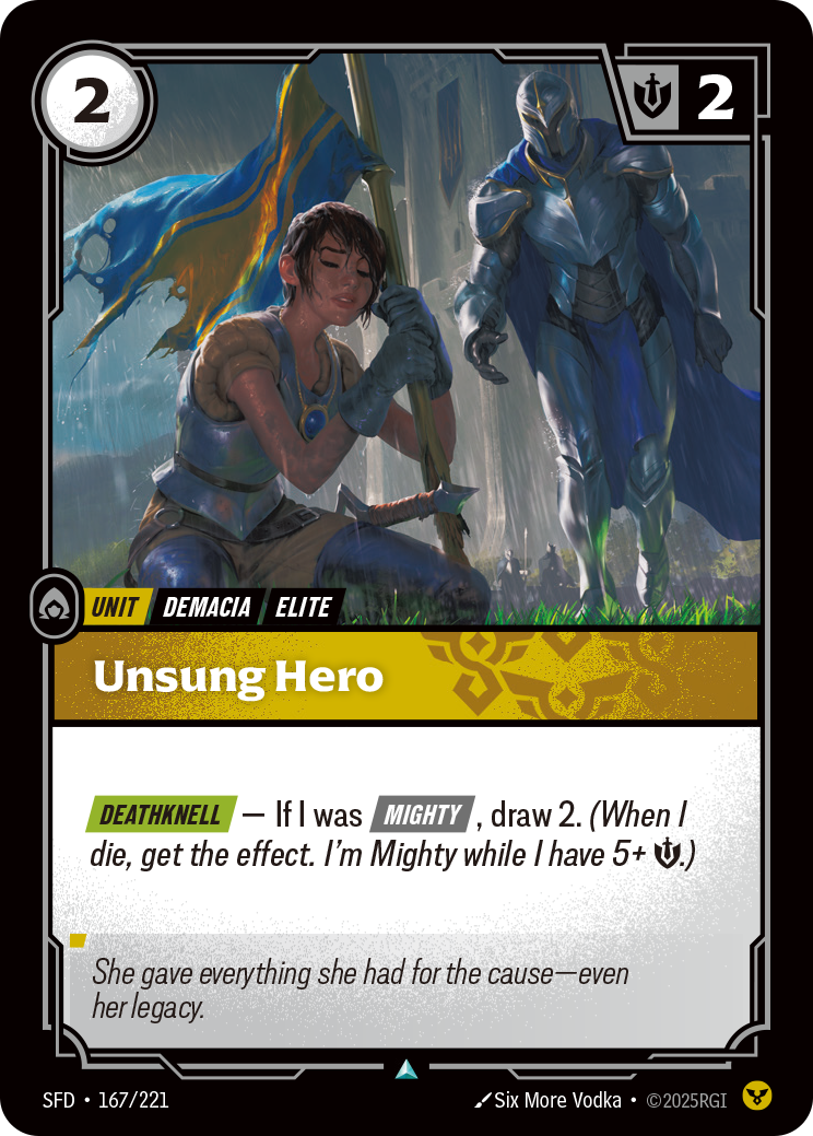 Unsung Hero 카드 이미지