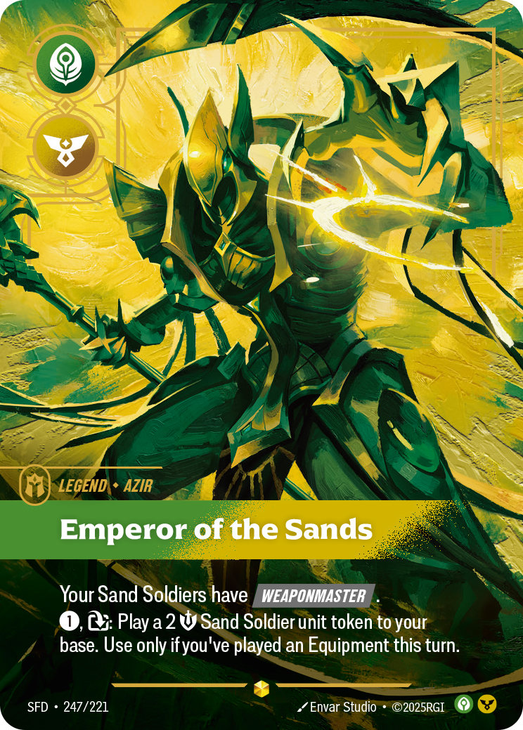 Azir, Emperor of the Sands 카드 이미지