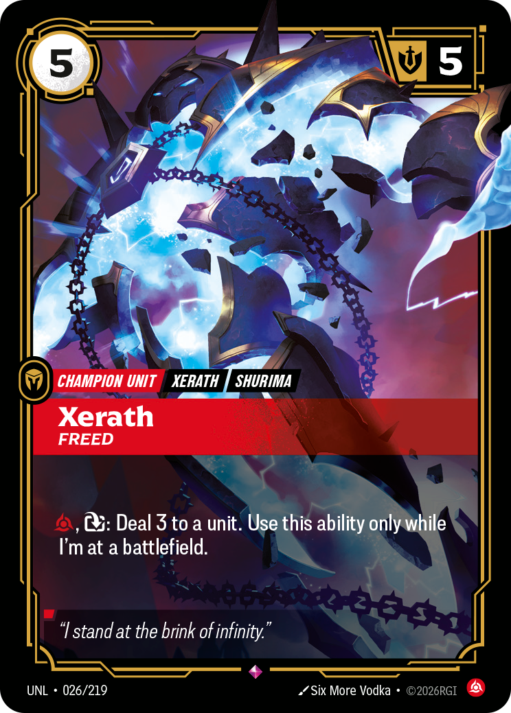 Xerath, Freed 카드 이미지