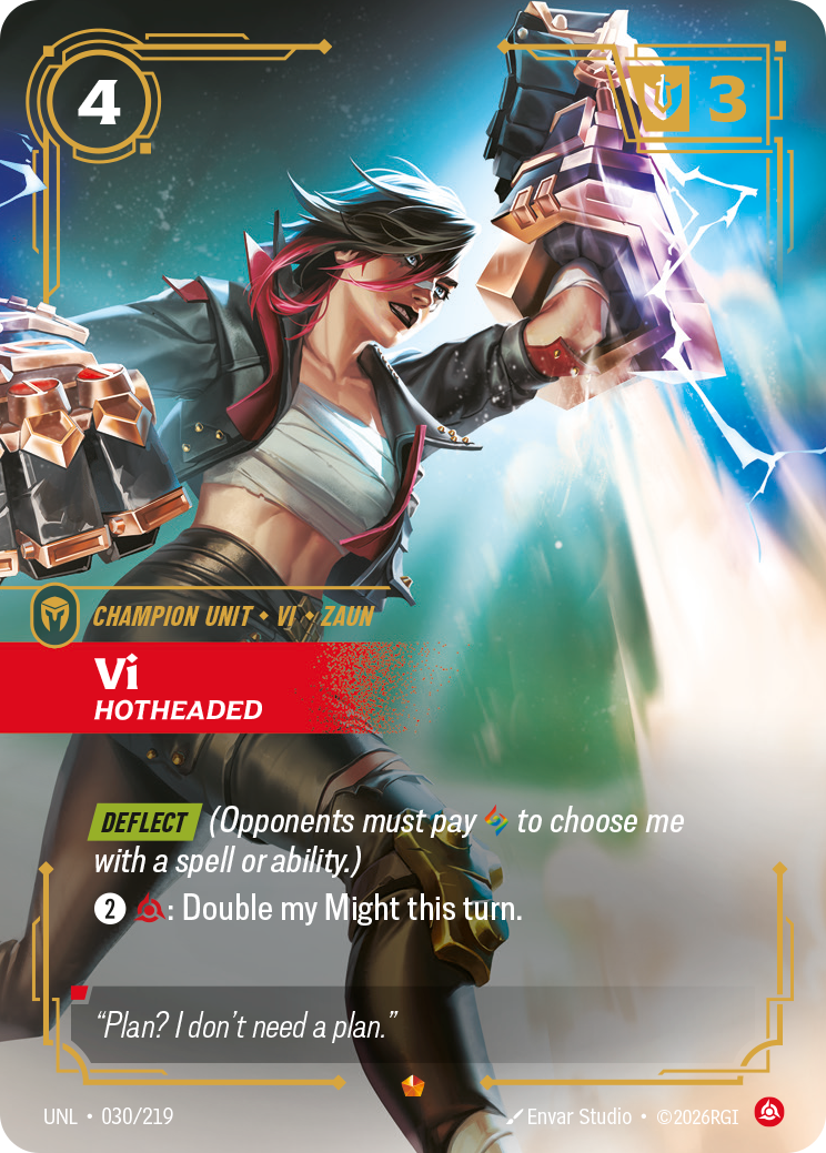 Vi, Hotheaded 카드 이미지