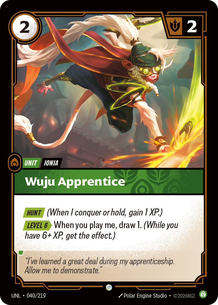 Wuju Apprentice 카드 이미지