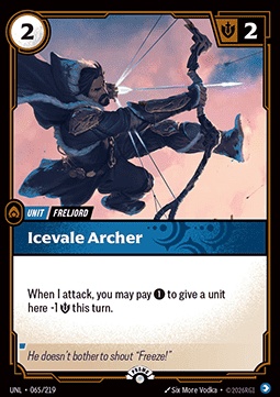 Icevale Archer 카드 이미지