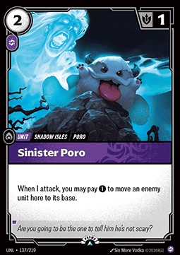 Sinister Poro 카드 이미지