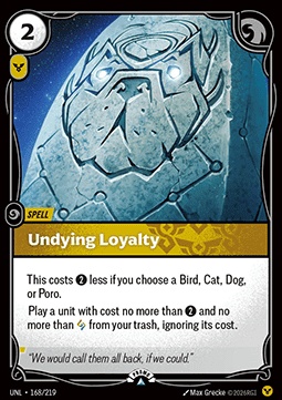 Undying Loyalty 카드 이미지