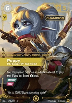 Poppy, Defender of the Meek
